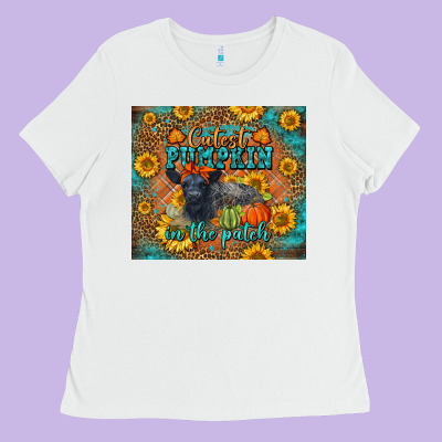 Fall Cutest Pumpkin In The Patch Cute Cow Tumbler Ladies Tee Designed By Lillyallendesigns