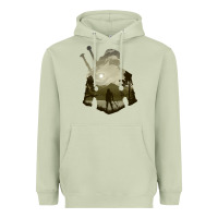 Matcha the witcher geralt hero sword companion minima list illusion art Heavyweight Hoodie - tuanDangUi