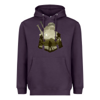 Plum the witcher geralt hero sword companion minima list illusion art Heavyweight Hoodie - tuanDangUi
