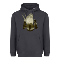 Smoke the witcher geralt hero sword companion minima list illusion art Heavyweight Hoodie - tuanDangUi