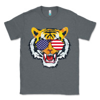 Charcoal Heather America Merica Tiger Classic Tee - Bettercallsaul