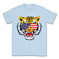Dusty Blue America Merica Tiger Classic Tee - Bettercallsaul