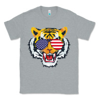 Heather Grey America Merica Tiger Classic Tee - Bettercallsaul