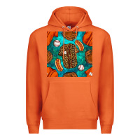 Carrot baseball leopard uniform and hotdog with gemstone seamless pattern Premium Hoodie - BundleAndBundleShop