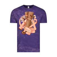 Cloud Purple Cancer diva peach ribbon Vintage Tee - NancyCooperArtShop