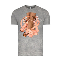 Cloud Rock Cancer diva peach ribbon Vintage Tee - NancyCooperArtShop