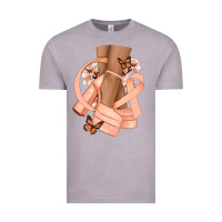 Vintage Zinc Cancer diva peach ribbon Vintage Tee - NancyCooperArtShop