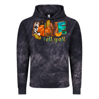 Cloud Black Love Fall y'all Vintage Hoodie - NancyCooperArtShop