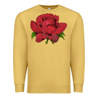 Antique Gold Oklahoma Rose Illustrations Premium Sweatshirt - LillyAllenDesigns