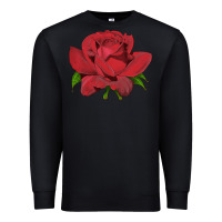 Black Oklahoma Rose Illustrations Premium Sweatshirt - LillyAllenDesigns