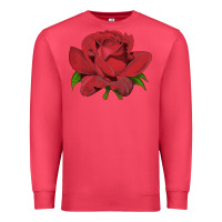 Cardinal Oklahoma Rose Illustrations Premium Sweatshirt - LillyAllenDesigns
