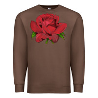 Chestnut Oklahoma Rose Illustrations Premium Sweatshirt - LillyAllenDesigns
