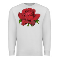 Dove Grey Oklahoma Rose Illustrations Premium Sweatshirt - LillyAllenDesigns