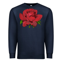Navy Oklahoma Rose Illustrations Premium Sweatshirt - LillyAllenDesigns