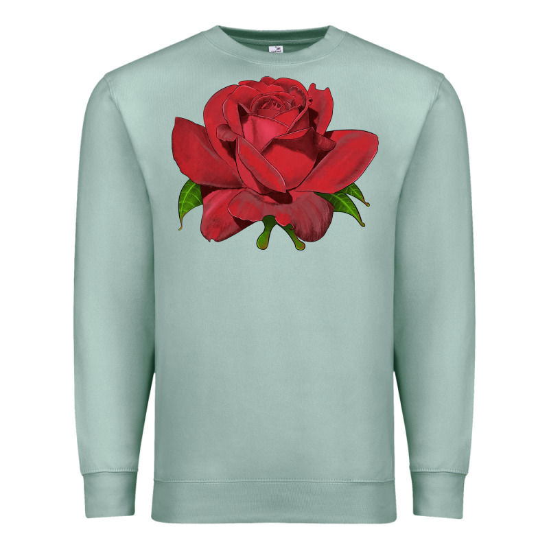 Oklahoma Rose Illustrations Premium Sweatshirt by LillyAllenDesigns | Teevron