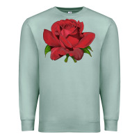 Seafoam Oklahoma Rose Illustrations Premium Sweatshirt - LillyAllenDesigns