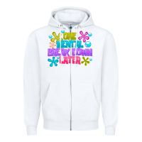 White one mental break dowm later Zipper Hoodie - CowhideDigitalArt
