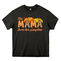 Asphalt this mama loves her pumpkins Heavy Core Tee - MaliasSmallBusiness