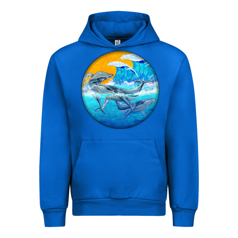 Humpback Whale Urban Hoodie by BarkalooDesign | Teevron