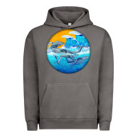 Pigment Tornado humpback whale Urban Hoodie - BarkalooDesign