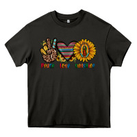 Asphalt peace love sunshine Heavy Core Tee - JahusDesignShop