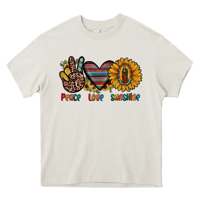 Peace Love Sunshine Heavy Core Tee by JahusDesignShop | Teevron