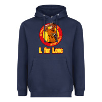 Navy l for love Heavyweight Hoodie - tuanDangUi