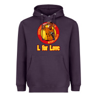 Plum l for love Heavyweight Hoodie - tuanDangUi