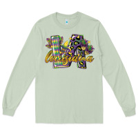 Matcha louisiana leopard mardi gras 12 inches 300 dpi Long Sleeve Tee - CowGirlArtShop