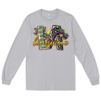 Moon Dust louisiana leopard mardi gras 12 inches 300 dpi Long Sleeve Tee - CowGirlArtShop