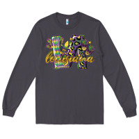 Smoke louisiana leopard mardi gras 12 inches 300 dpi Long Sleeve Tee - CowGirlArtShop