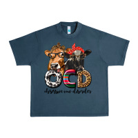 Midnight Navy OCD Obsessive Cow Disorder Urban Heavy Tee - texasbilliewilder