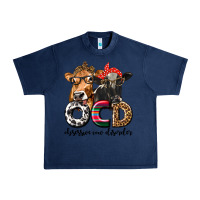 Navy OCD Obsessive Cow Disorder Urban Heavy Tee - texasbilliewilder