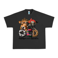 Pigment Black OCD Obsessive Cow Disorder Urban Heavy Tee - texasbilliewilder