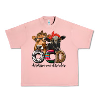 Salmon OCD Obsessive Cow Disorder Urban Heavy Tee - texasbilliewilder