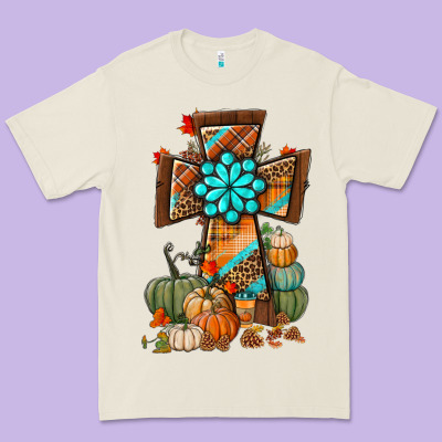 Fall Cross Premium Tee Designed By Bundleandbundleshop