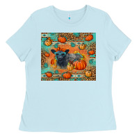 Baby Blue Autumn Baby Calf Ladies Tee - LillyAllenDesigns