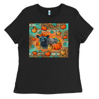 Black Autumn Baby Calf Ladies Tee - LillyAllenDesigns