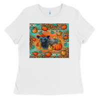 White Autumn Baby Calf Ladies Tee - LillyAllenDesigns