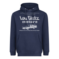 Navy lou glutz motors (national lampoon's vacation) Heavyweight Hoodie - tuanDangUi