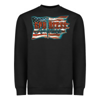 Black God Bless America Heavyweight Sweatshirt - FaDigitalArtStudio