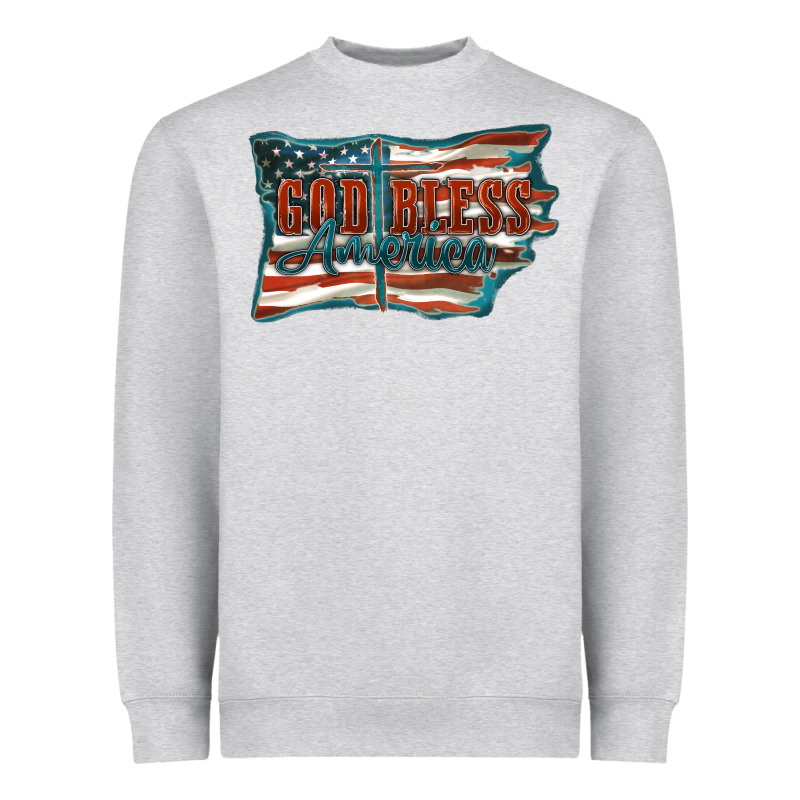 God Bless America Heavyweight Sweatshirt by FaDigitalArtStudio | Teevron