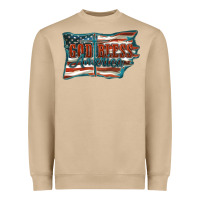 Mushroom God Bless America Heavyweight Sweatshirt - FaDigitalArtStudio