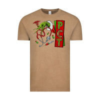 Vintage Coffee Christmas Character Nurse Vintage Tee - NancyCooperArtShop