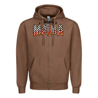 Chestnut baddas mama Zipper Hoodie - CowhideDigitalArt