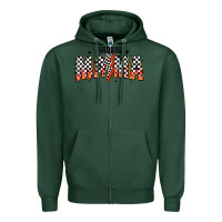 Sports Green baddas mama Zipper Hoodie - CowhideDigitalArt