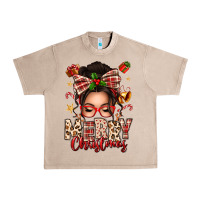 French Oak merry christmas messy bun Urban Heavy Tee - texasbilliewilder