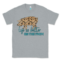 Heather Grey Life is Better on the Farm Classic Tee - Bettercallsaul