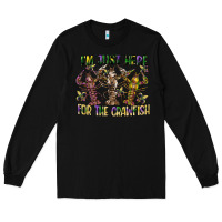 Black im just here for the crawfish Long Sleeve Tee - CowGirlArtShop