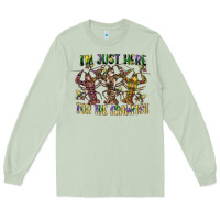 Matcha im just here for the crawfish Long Sleeve Tee - CowGirlArtShop